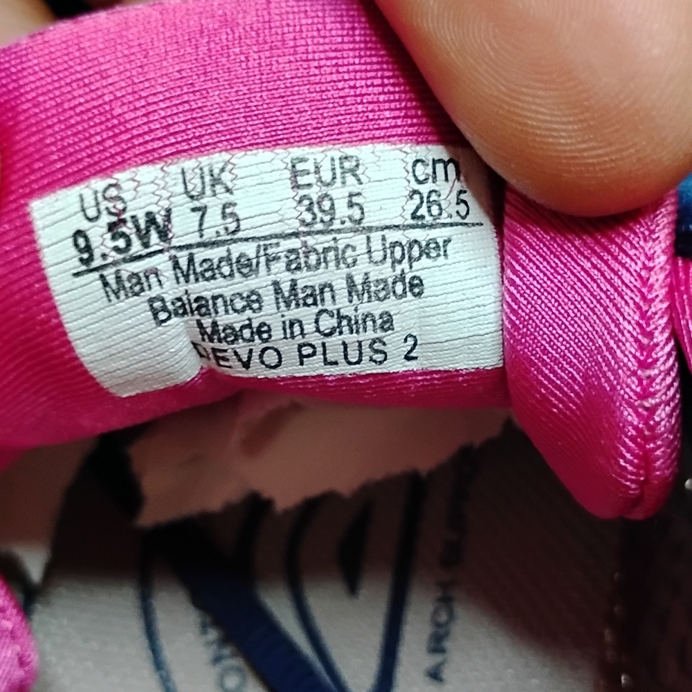 Ryka Womens 9.5 Devotion Plus 2 Walking Sneakers Blue Pink Comfort Athletic Shoe - Picture 5 of 16